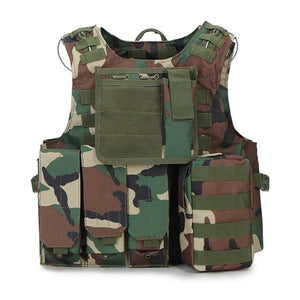 Camouflage Hunting Military Tactical Vest Armor Hunting Vest CS SWAT Team Outdoor Jungle Equipment