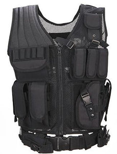 Police Tactical Vest Outdoor Camouflage Military  Vest Army Swat Molle Vest Black