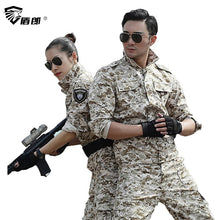 Load image into Gallery viewer, Military Combat Uniform Camuflage Hunting Clothing Men Pant Tactical Jacket CS Combat Uniforms For Female