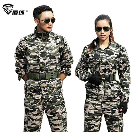 Military Uniform Camouflage Colete Tatico Sets Combat Jacket  Pants Uniforme Militar Men Tactical Working Army Suit Female