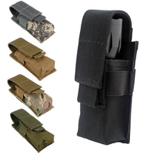 Load image into Gallery viewer, M5 Flashlight Pouch Single Pistol Magazine Pouch Torch Holder Knife Light Holster Bag