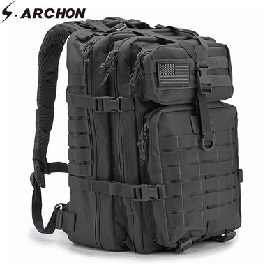 34L Military Backpack Assault Pack Large-Capacity Army Molle Waterproof Bug Out Bag Multifunctional Battle Bag