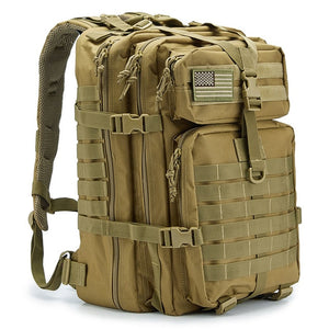 34L Military Backpack Assault Pack Large-Capacity Army Molle Waterproof Bug Out Bag Multifunctional Battle Bag