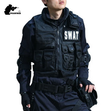 Load image into Gallery viewer, Military Tactical Vest 800D Waterproof Swat Protective Vest SWAT/FBI/POLICE Hook Loop Fasteners Outdoor CS Game Equipment