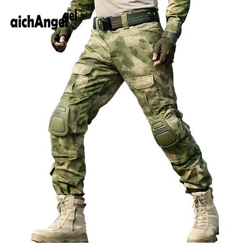 Military Tactical Pant Camouflage Cargo Pant Pants Men SWAT Working Pantalon Army