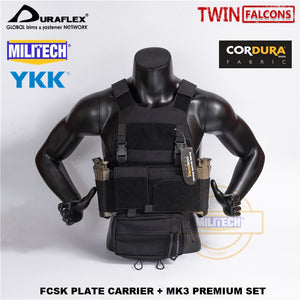 TW FCSK BK CQC MOLLE MK3 Chest Rig Premium Set Military Combat Assault Tactical Vest Police Body Armor Plate Carrier