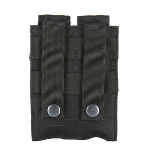 600D 9MM  Molle Nylon Tactical Dual Double Pistol Mag Magazine Pouch Close Holster