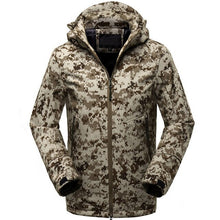 Load image into Gallery viewer, New Men Camouflage Soft Shell Jacket Coat 5XL Slim Fat Windproof Waterproof Tactical Jacket Men