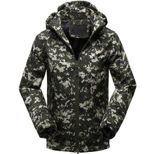 Load image into Gallery viewer, New Men Camouflage Soft Shell Jacket Coat 5XL Slim Fat Windproof Waterproof Tactical Jacket Men