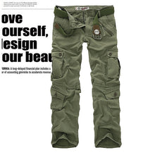 Load image into Gallery viewer, New Men&#39;s Cargo Pants Fashion  Cotton Casual Tooling Pants Men