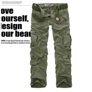 New Men's Cargo Pants Fashion  Cotton Casual Tooling Pants Men