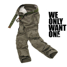 Load image into Gallery viewer, New Men&#39;s Cargo Pants Fashion  Cotton Casual Tooling Pants Men