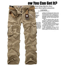 Load image into Gallery viewer, New Men&#39;s Cargo Pants Fashion  Cotton Casual Tooling Pants Men