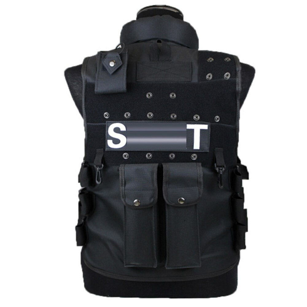 Outdoor Genuine Man's Tactical Vest Black Bulletproof Vest Model Tactical Vest cs Vest Swat Protective Equipment Hot Sale