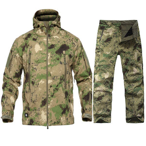 Men Tactical Military Uniform Waterproof Windproof Army Combat Suit Men's Camouflage  Military Combat Jacket