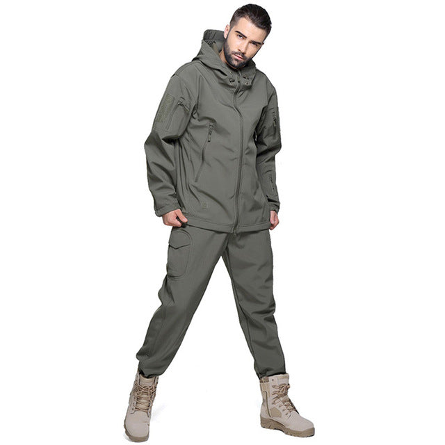 Men Tactical Military Uniform Waterproof Windproof Army Combat Suit Men's Camouflage  Military Combat Jacket