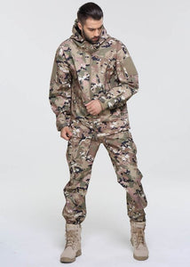 Men Tactical Military Uniform Waterproof Windproof Army Combat Suit Men's Camouflage  Military Combat Jacket