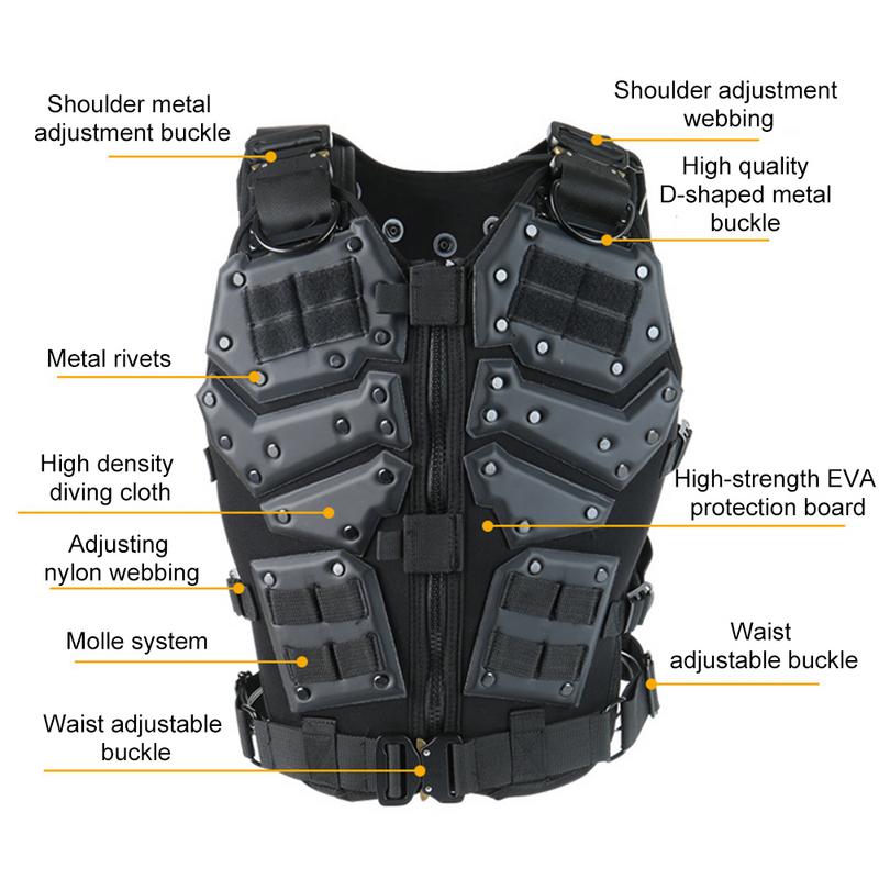 Army Fans Outdoor Vest Game Vest Special Police SWAT Tactical Vest Forces Combat Training Vest