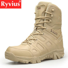 Load image into Gallery viewer, 2019 High Quality Outdoor Men&#39;s Hiking Shoes Desert High To Help Military Tactical Boots Men&#39;s Soldier Combat Military Boots Hot