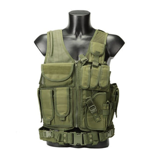 Military 045 Mesh Tactical Vest 600D Nylon MELLO Multi-function Combat Vest CS Protective Vest Police Equipmen