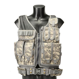 Military 045 Mesh Tactical Vest 600D Nylon MELLO Multi-function Combat Vest CS Protective Vest Police Equipmen