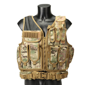 Military 045 Mesh Tactical Vest 600D Nylon MELLO Multi-function Combat Vest CS Protective Vest Police Equipmen