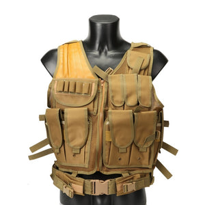 Military 045 Mesh Tactical Vest 600D Nylon MELLO Multi-function Combat Vest CS Protective Vest Police Equipmen