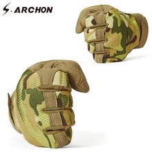 Load image into Gallery viewer, Military Camouflage Tactical Combat Gloves Men Army Multicam Motorcycle Full Finger Glove Shooting Fighting Mitten