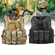 Load image into Gallery viewer, Military Tactical Camouflage style Vest SWAT Police Combat Assault Plate Carrier CS Paintball security Clothing Hunting Vest