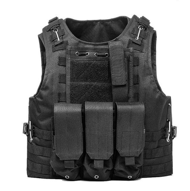 Military Tactical Camouflage style Vest SWAT Police Combat Assault Plate Carrier CS Paintball security Clothing Hunting Vest