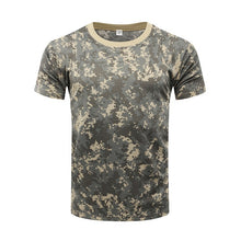 Load image into Gallery viewer, Military Camouflage Tactical T Shirt Men Women Outdoor Short Sleeve Quick Drying Mesh Combat Shirt T