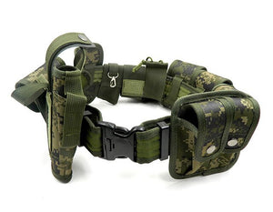 10 In 1 Tactical Gear Men Combat Belt High Quality Military Camouflage Men Belt Plastic Buckle Soldier Army Waist Belts