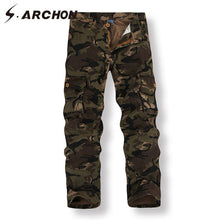 Load image into Gallery viewer, Military Style Camouflage Tactical Cargo Pants Men SWAT Combat Army Pants Casual Windproof Breathable Cotton Camo Pants