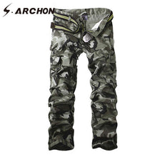 Load image into Gallery viewer, Military Style Camouflage Tactical Cargo Pants Men SWAT Combat Army Pants Casual Windproof Breathable Cotton Camo Pants