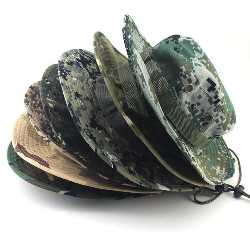 Military Camouflage Boonie Hat Men Women High Quality Outdor Cap Bucket Hats Hunting Fishing Army