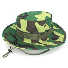 Load image into Gallery viewer, Military Camouflage Boonie Hat Men Women High Quality Outdor Cap Bucket Hats Hunting Fishing Army