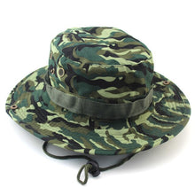 Load image into Gallery viewer, Military Camouflage Boonie Hat Men Women High Quality Outdor Cap Bucket Hats Hunting Fishing Army