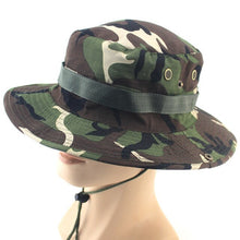 Load image into Gallery viewer, Military Camouflage Boonie Hat Men Women High Quality Outdor Cap Bucket Hats Hunting Fishing Army