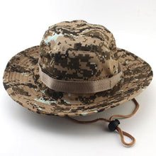 Load image into Gallery viewer, Military Camouflage Boonie Hat Men Women High Quality Outdor Cap Bucket Hats Hunting Fishing Army