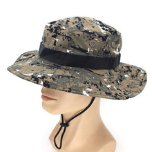 Load image into Gallery viewer, Military Camouflage Boonie Hat Men Women High Quality Outdor Cap Bucket Hats Hunting Fishing Army