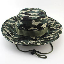 Load image into Gallery viewer, Military Camouflage Boonie Hat Men Women High Quality Outdor Cap Bucket Hats Hunting Fishing Army