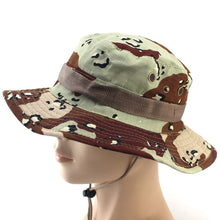 Load image into Gallery viewer, Military Camouflage Boonie Hat Men Women High Quality Outdor Cap Bucket Hats Hunting Fishing Army