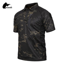 Load image into Gallery viewer, Summer Mens Tactical T Shirt Short Sleeve Camouflage Swat Quick Drying Breathe Combat