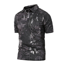 Load image into Gallery viewer, Summer Mens Tactical T Shirt Short Sleeve Camouflage Swat Quick Drying Breathe Combat