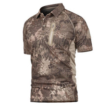 Load image into Gallery viewer, Summer Mens Tactical T Shirt Short Sleeve Camouflage Swat Quick Drying Breathe Combat