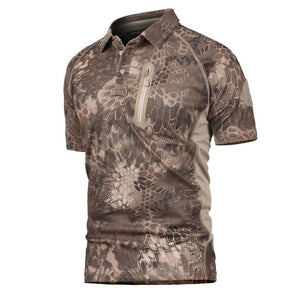 Summer Mens Tactical T Shirt Short Sleeve Camouflage Swat Quick Drying Breathe Combat