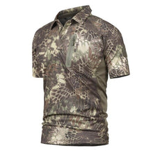 Load image into Gallery viewer, Summer Mens Tactical T Shirt Short Sleeve Camouflage Swat Quick Drying Breathe Combat