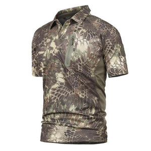 Summer Mens Tactical T Shirt Short Sleeve Camouflage Swat Quick Drying Breathe Combat