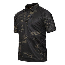 Load image into Gallery viewer, Summer Mens Tactical T Shirt Short Sleeve Camouflage Swat Quick Drying Breathe Combat