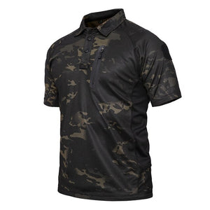 Summer Mens Tactical T Shirt Short Sleeve Camouflage Swat Quick Drying Breathe Combat